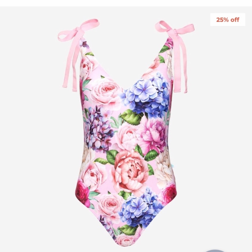 Posh Peanut Womens Floral Swim